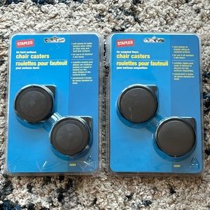 Chair Casters set of 4 from Staples New